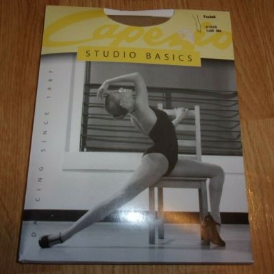 New Capezio #1825 Footed Matte Semi-Opaque Tights Studio Basics Car Size Small